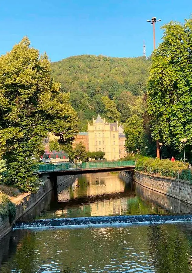 Retro Big Apartment With Two Balconies And Lift Karlsbad